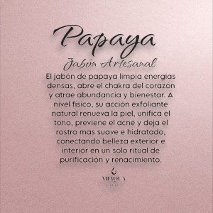 JABÓN ARTESANO MÍSTICO PAPAYA