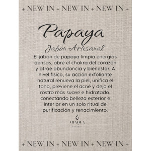 JABÓN ARTESANO MÍSTICO PAPAYA